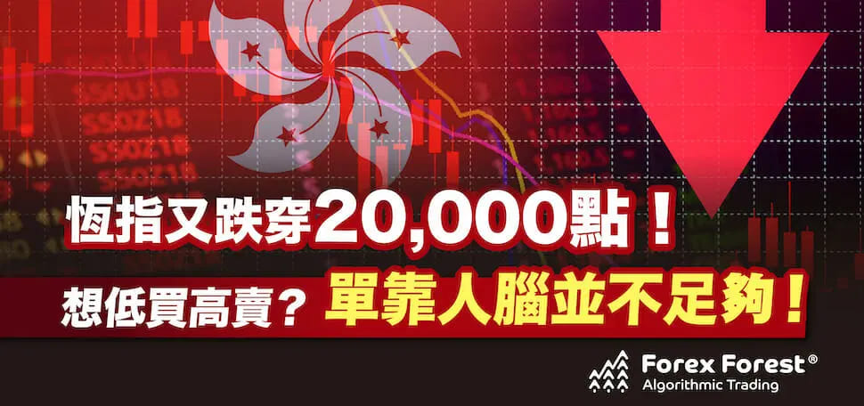 恆指又跌穿20000!？一度跌超4%想低買高賣？單靠人腦並不足夠！